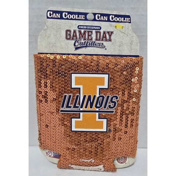 University of Illinois Fighting Illini Bundle Plate Frame Nightlight Koozie Cups - Picture 4 of 7